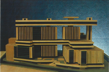 Slika 42b Maketa pogled iz ulice Maršala Tita Kralja Milana